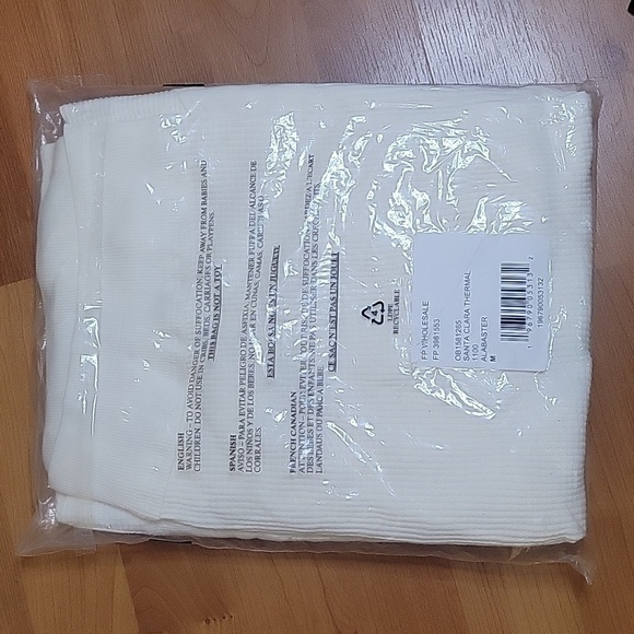 Free People Santa Clara Thermal in Alabaster Size Medium NWT - Picture 10 of 13